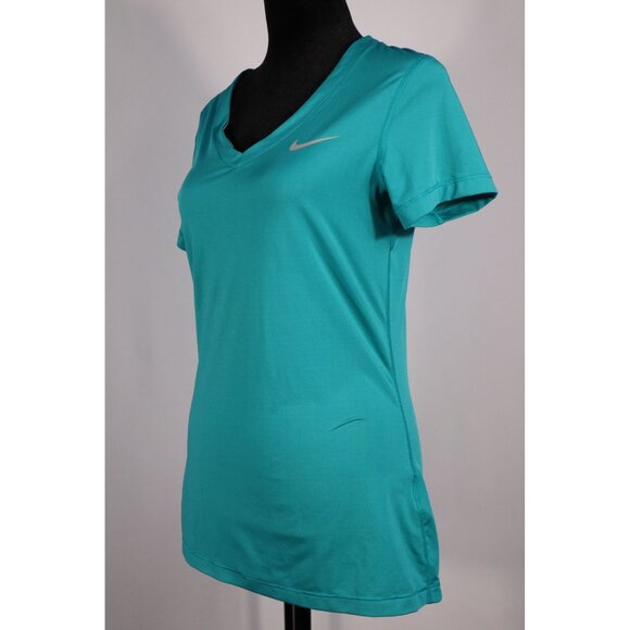 Nike Pro Women's  V-Neck Short Sleeve Athletic Top‎ size Medium - Picture 3 of 11